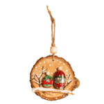 Wood-Syk-105- El Yapımı Ahşap Süsleme - Kış Masalı