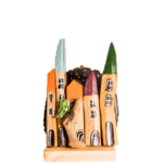 Wood-Syk-107 - El Yapımı Ahşap Dekor - Doğal ve Renkli Evler